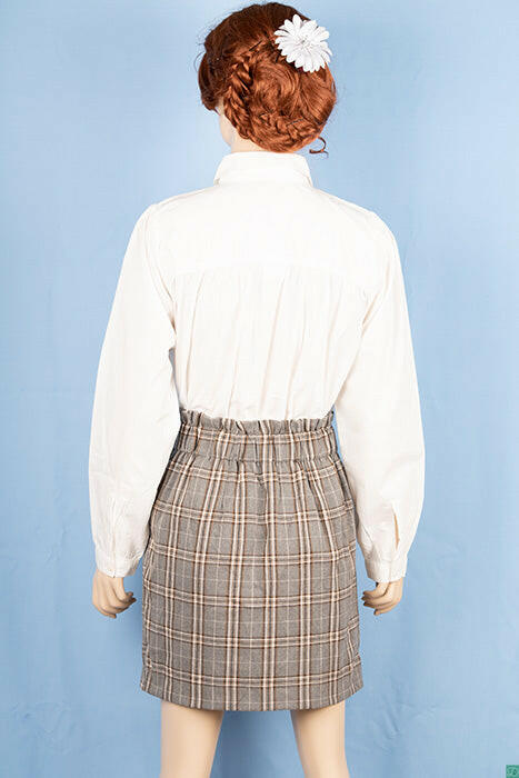 Ladies casual fit short length   Stretchy Stylish skirts with a fashionable bow belt.