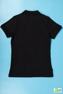 Ladies Short Sleeve Polo, Black