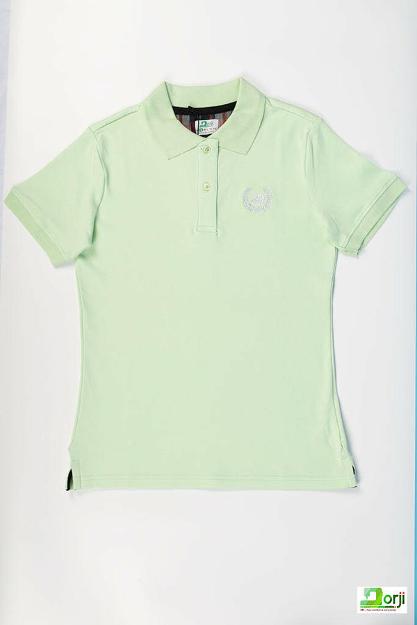 Ladies Short Sleeve supremely soft with a cool feel Polo, pastel green
