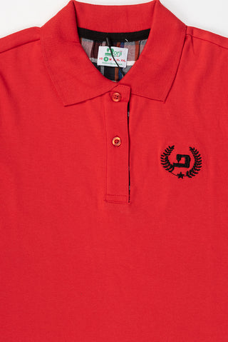 Buy red Ladies Short Sleeve Polo
