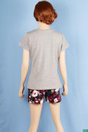 Ladies round neck regular fit short sleeve T-shirts.