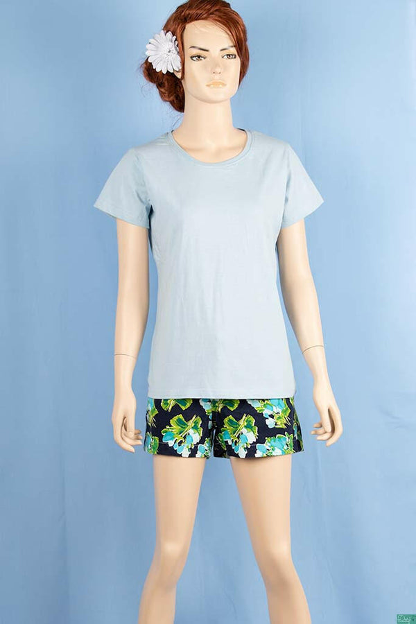 Ladies T-Shirts, Sky Blue