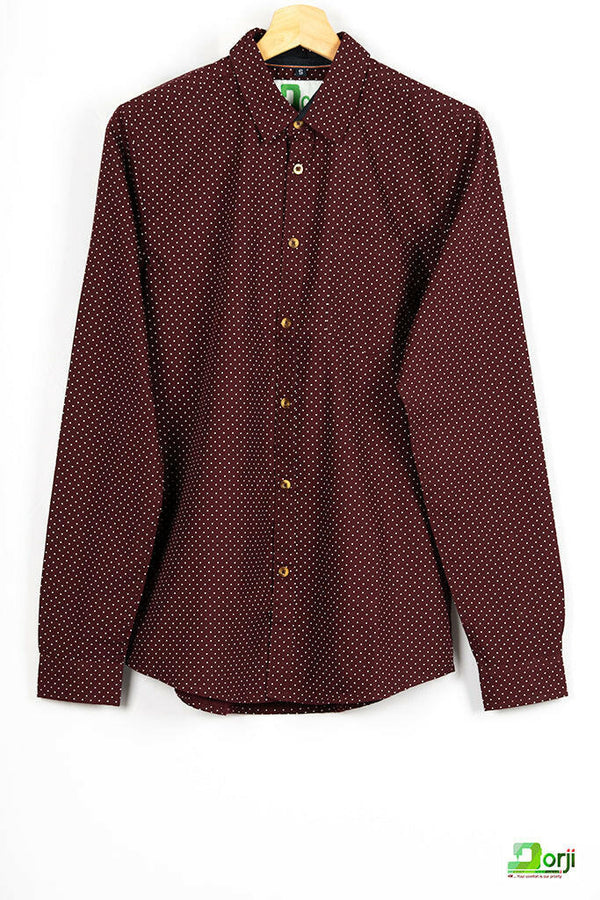 Men's Full sleeve slim fit 100% cotton shirt.