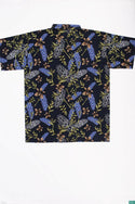 Men’s half sleeve slim fit violet floral print summer Shirts.