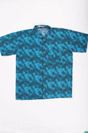 Men’s half sleeve slim fit White polka summer Shirts in Blue shades.