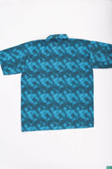Men’s half sleeve slim fit White polka summer Shirts in Blue shades.