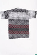 Men’s half sleeve slim fit mixed swirl pattern prints summer Shirts.