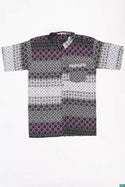 Men’s half sleeve slim fit mixed swirl pattern prints summer Shirts.