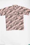 Men’s half sleeve slim fit black floral summer prints shirts.