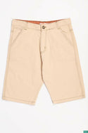 Men’s Comfortable Casual Shorts with pockets in Cream Tan colour.