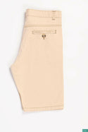 Men’s Comfortable Casual Shorts with pockets in Cream Tan colour.