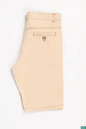 Men’s Comfortable Casual Shorts with pockets in Cream Tan colour.