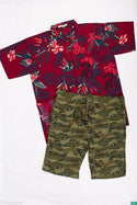 Men’s Comfortable stylish, Casual Shorts are with pockets and elastic drawstring waist in Army camouflage print.