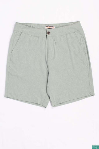 Men’s Comfortable stylish, Casual Shorts are with pockets and elastic waist in Sea green. 