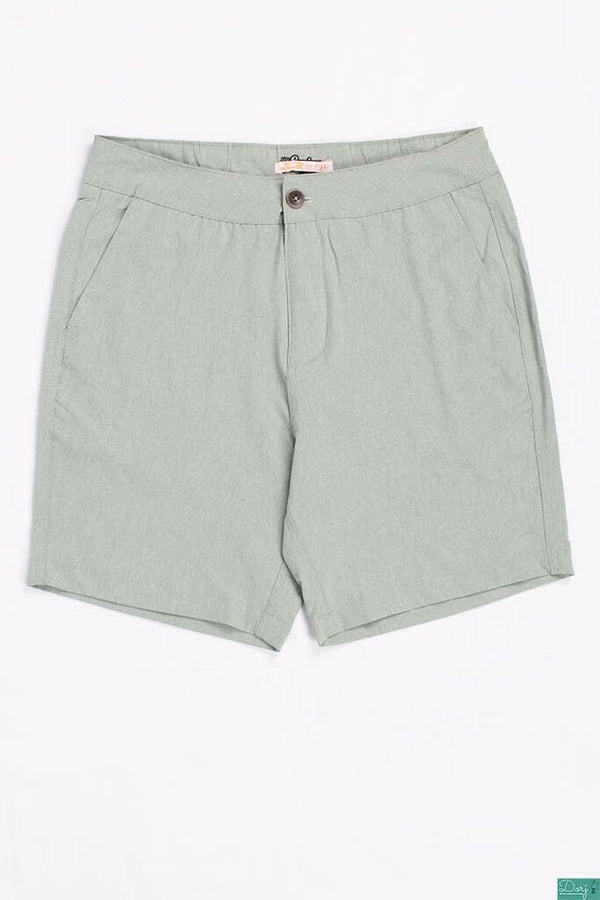 Men’s Comfortable stylish, Casual Shorts are with pockets and elastic waist in Sea green.
