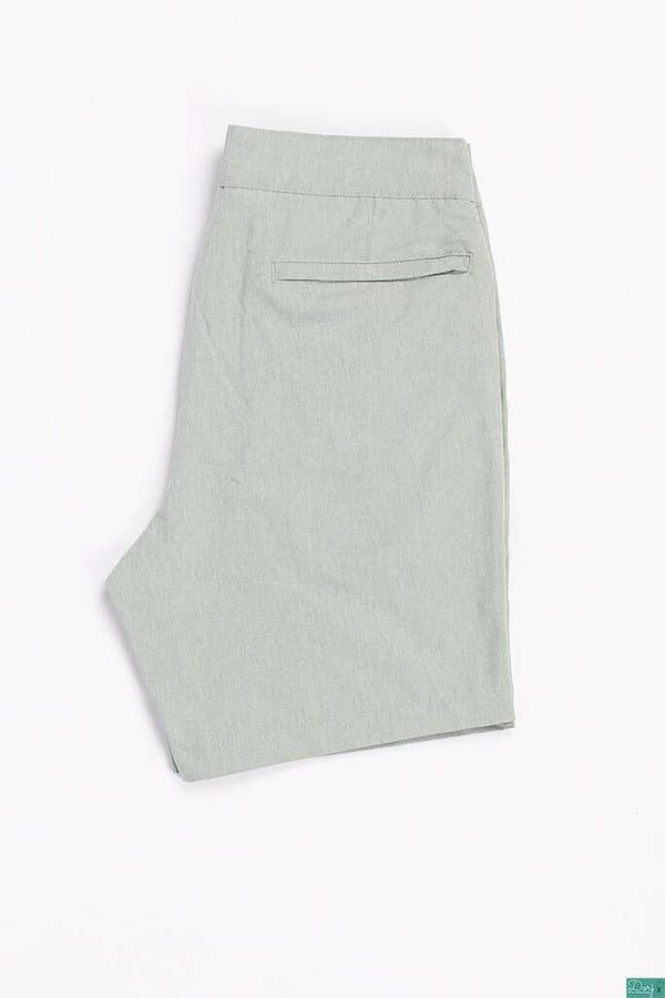 Men’s Comfortable stylish, Casual Shorts are with pockets and elastic waist in Sea green.