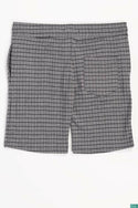 Men’s Comfortable stylish, Casual Shorts with pockets and elastic drawstring waist in Black & Grey Plaids colours.