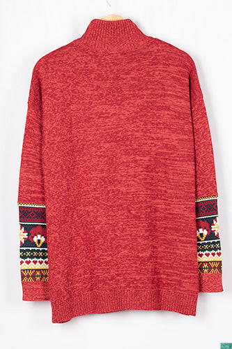 Men’s full sleeve oversized high neck loose fit sweater in various colours with nice knitted design in hand.