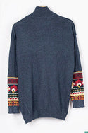 Men’s full sleeve oversized high neck loose fit sweater in various colours with nice knitted design in hand.