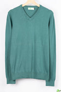 Men's V neck loose fit full sleeve soft light sweater