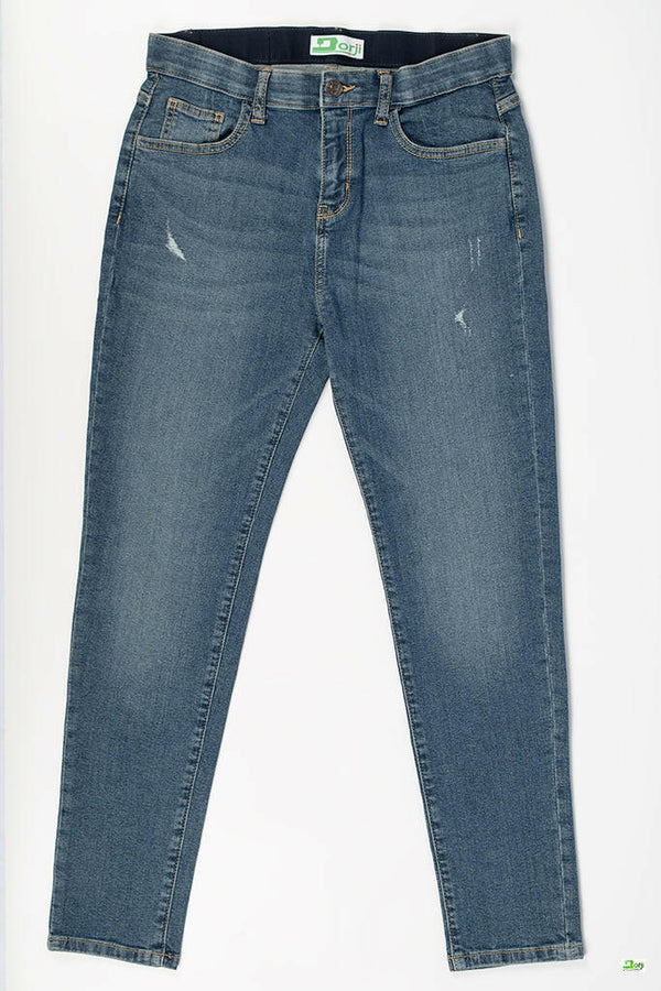 Men's Slim fit Jeans Pants in Denim Dark Blue