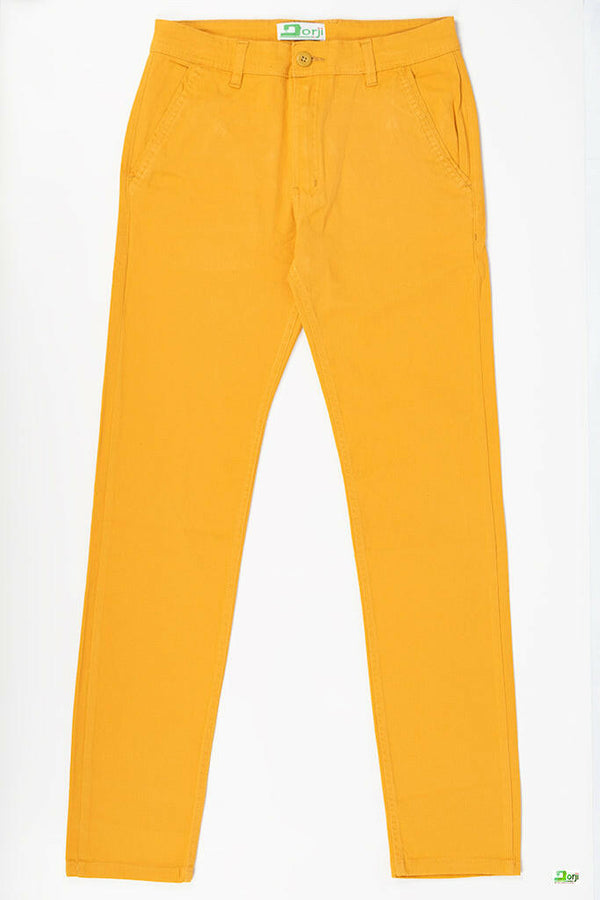 Men's Slim fit Mustard Yellow Chino Pants