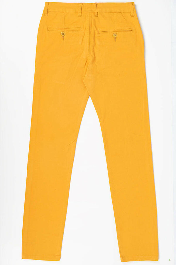 Men's Slim fit Mustard Yellow Chino Pants