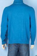 Men’s full sleeve casual fit high neck 1/4 zip sweater.