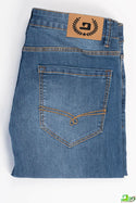 Men's slim fit Jeans Pants in various shades of Denim Blue.