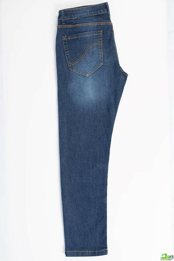 Men's slim fit Jeans Pants in various shades of Denim Blue.