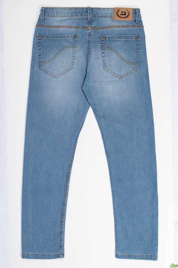 Men's slim fit Jeans Pants in various shades of Denim Blue.