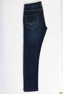 Men's slim fit Jeans Pants in various shades of Denim Blue.