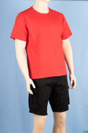 Men’s round neck regular fit short sleeve T-shirts.
