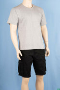 Men’s round neck regular fit short sleeve T-shirts.