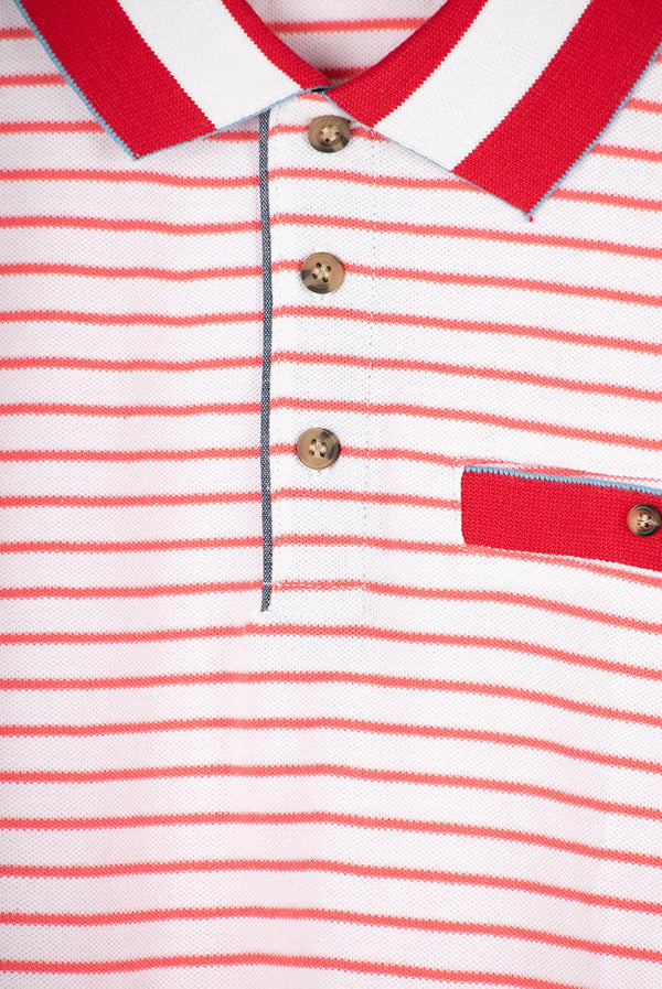 Men's Striped Polo - Dorji