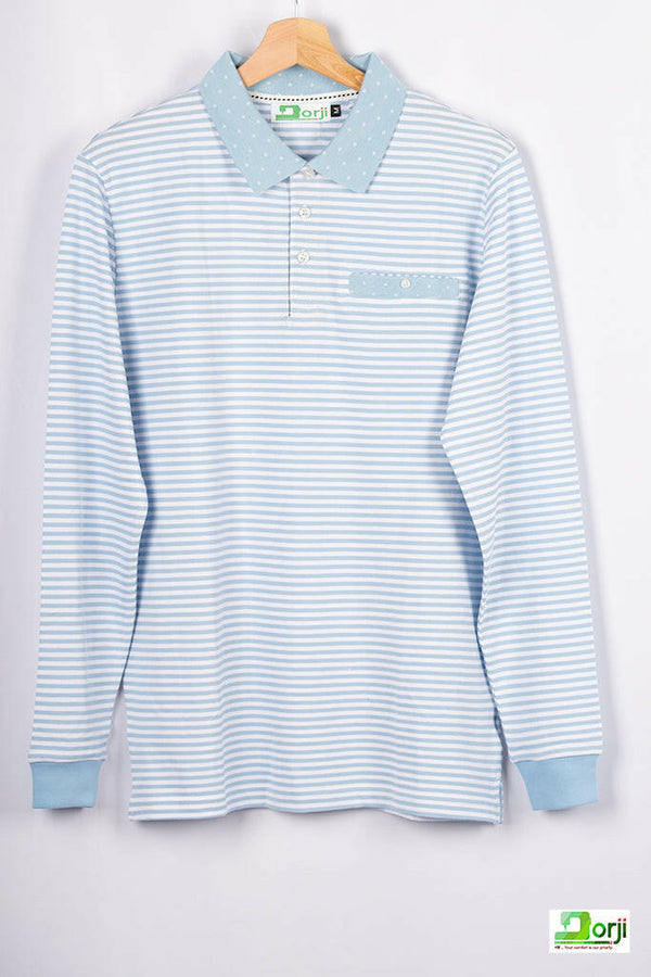 Men's Striped Polo - Dorji 