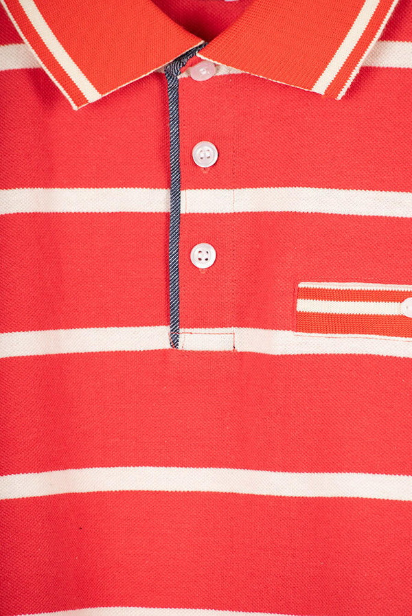 Men's Striped Polo - Dorji 