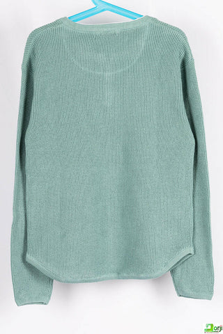 Boy's full sleeve round neck casual fit knitted T-shirt