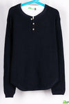 Boy's full sleeve round neck casual fit knitted T-shirt