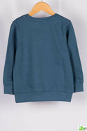 Boy's Crew neck casual fit full sleeve Red Monster jumper in Blue.