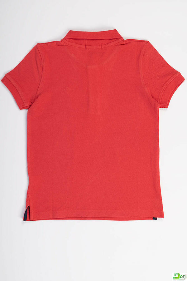 Boy's short sleeve slim fit polo