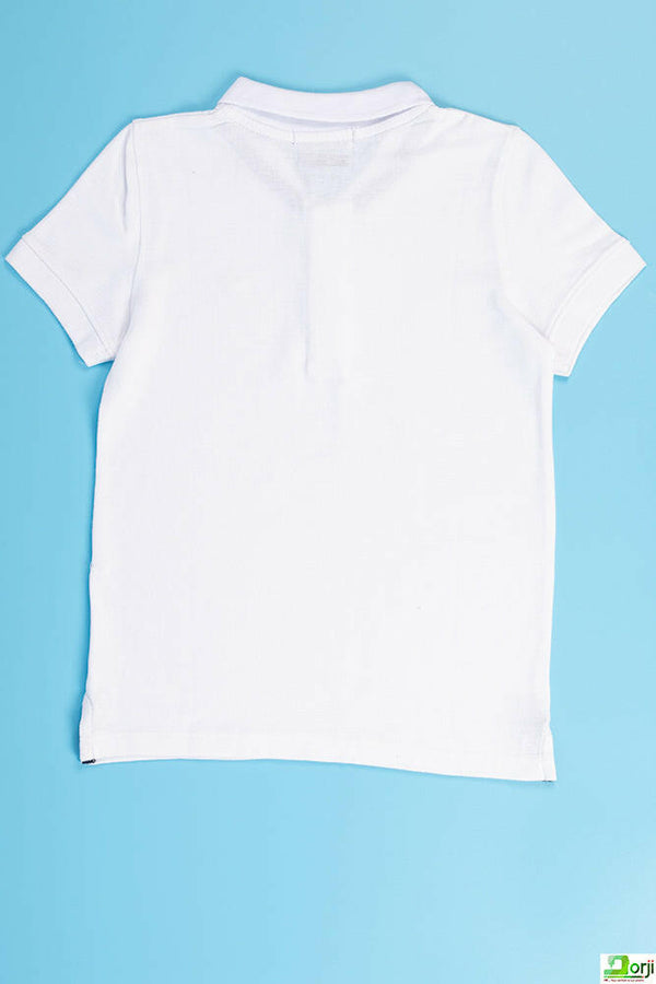 Boy's short sleeve slim fit polo