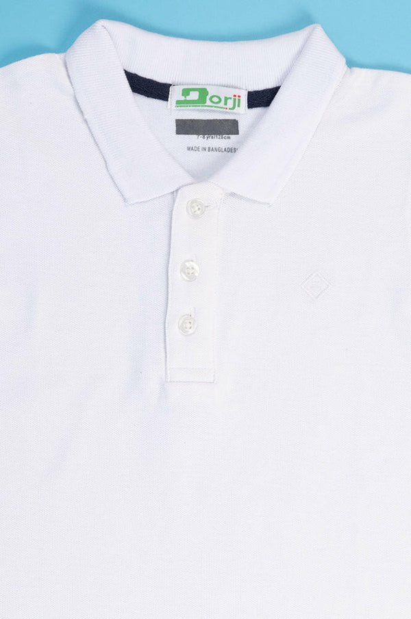 Boy's short sleeve slim fit polo