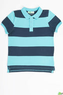 Boy's short sleeve slim fit Stripe polo