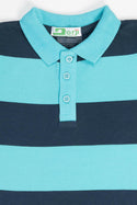 Boy's short sleeve slim fit Stripe polo