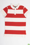 Boy's short sleeve slim fit Stripe polo