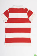 Boy's short sleeve slim fit Stripe polo