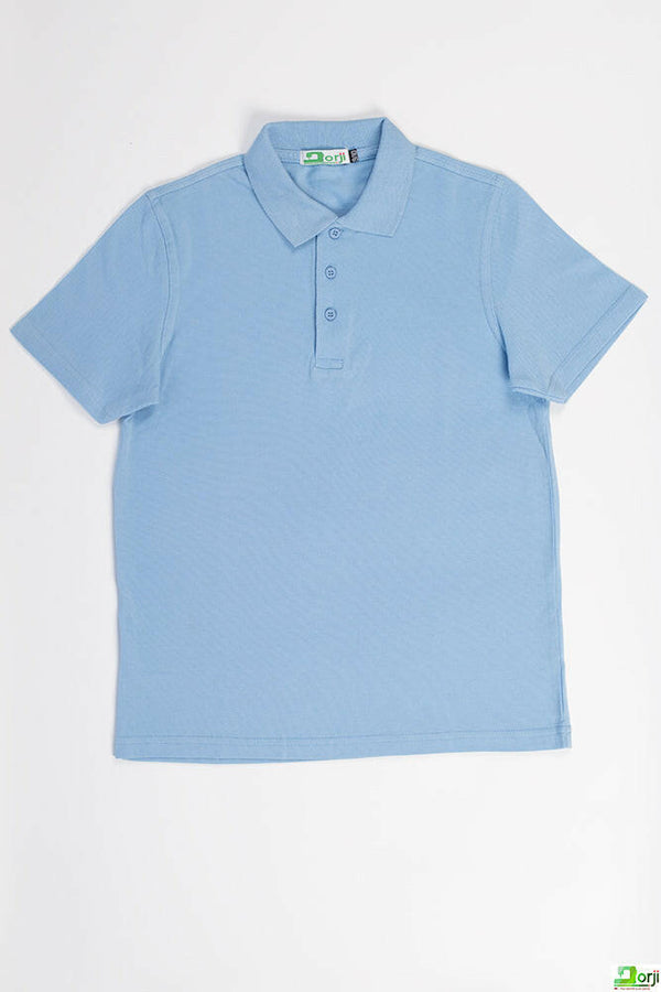 Boy's short sleeve slim fit polo