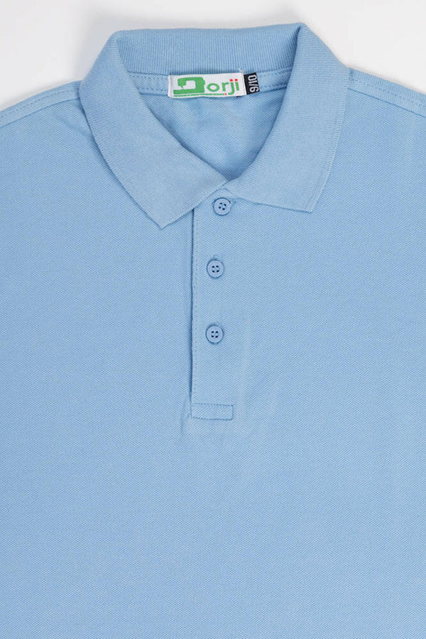 Boy's short sleeve slim fit polo