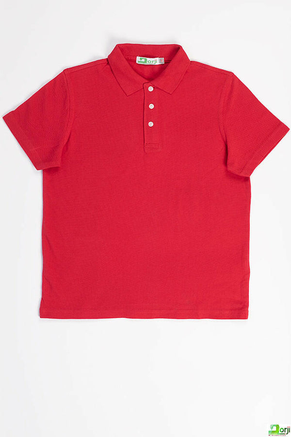 Boy's short sleeve slim fit polo